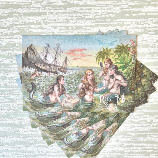 Mermaids - Layering PostCards