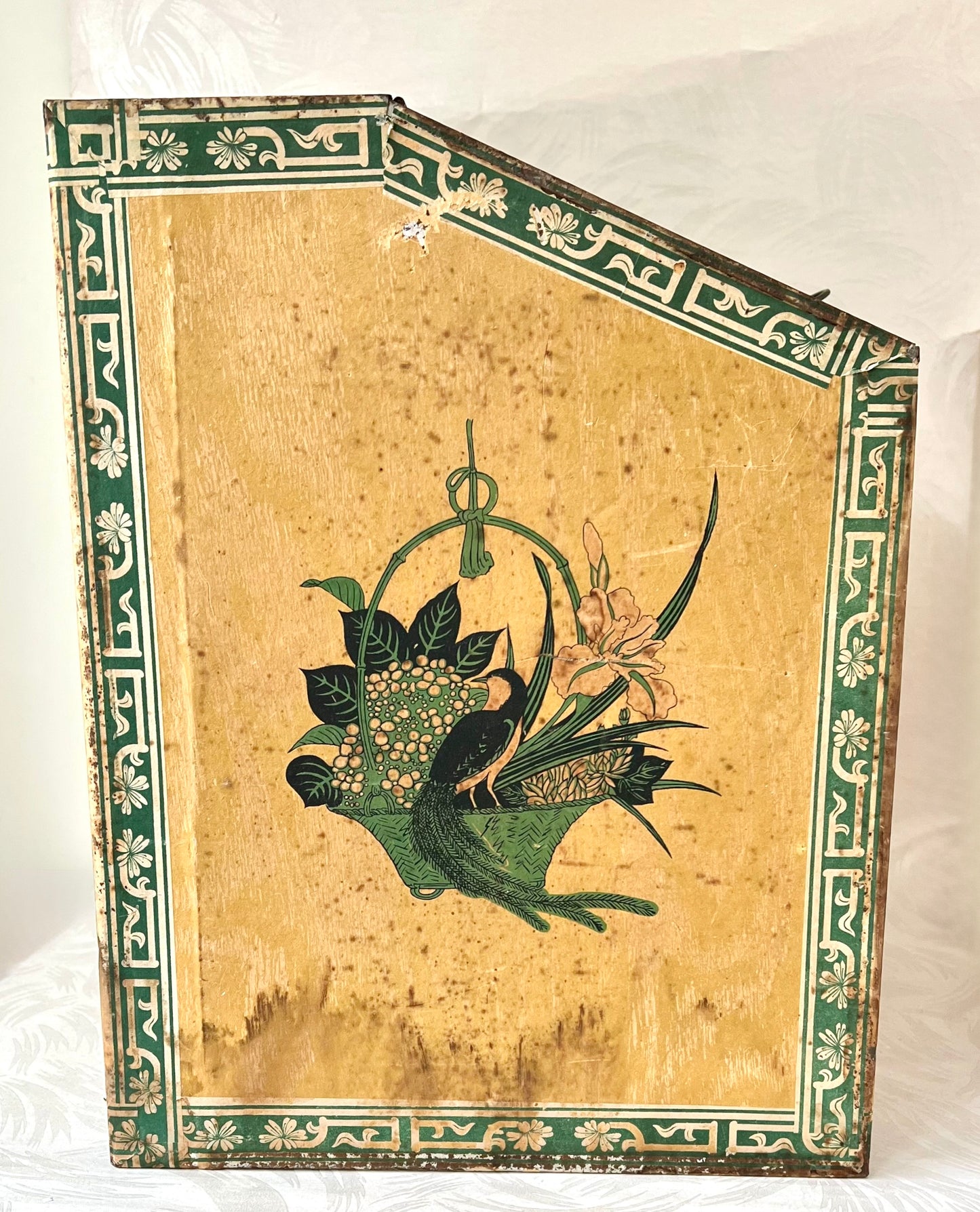 Antique Metal Tea Bin