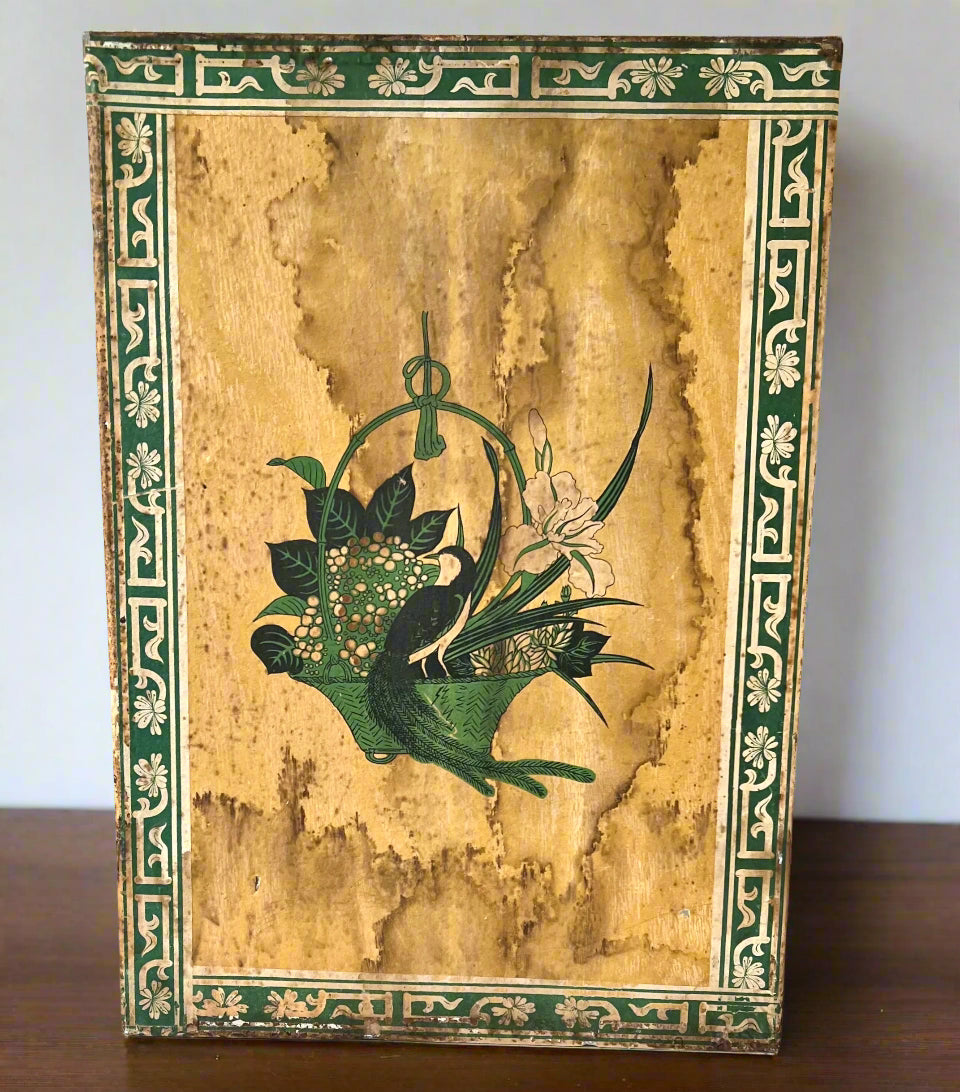 Antique Metal Tea Bin