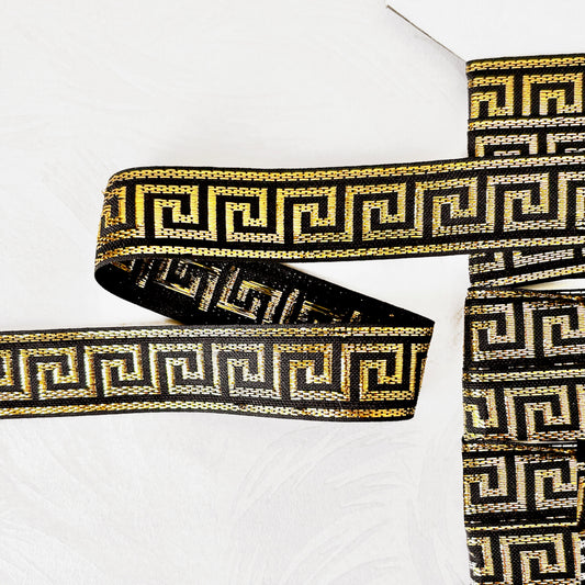 Metallic_Greek_Key_Jacquard_Ribbon