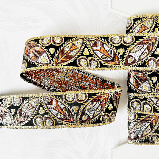 Metallic_Leaf_Jacquard_Ribbon
