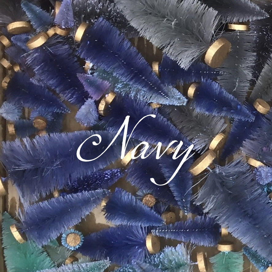 Dyed Sisal Bottle Brush Trees