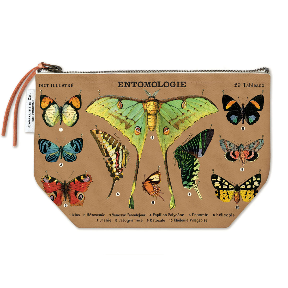 Butterflies Canvas Zip Pouch