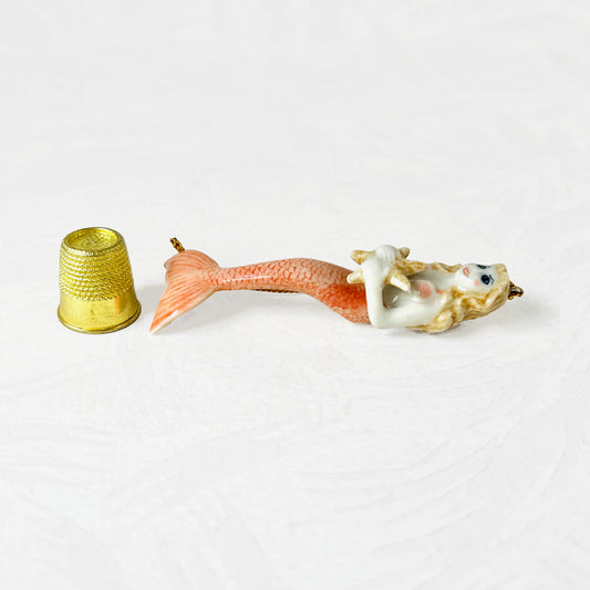Miniature Porcelain Mermaid Ornament