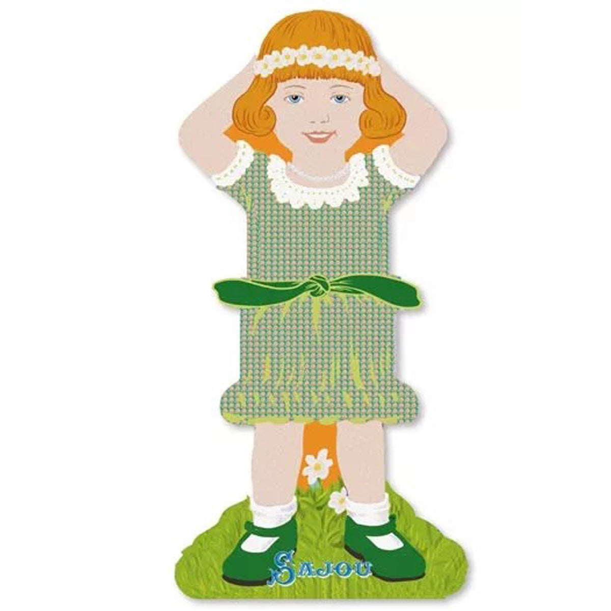 Storage Thread Ribbon Cards - Girls Family 1- Sajou France
