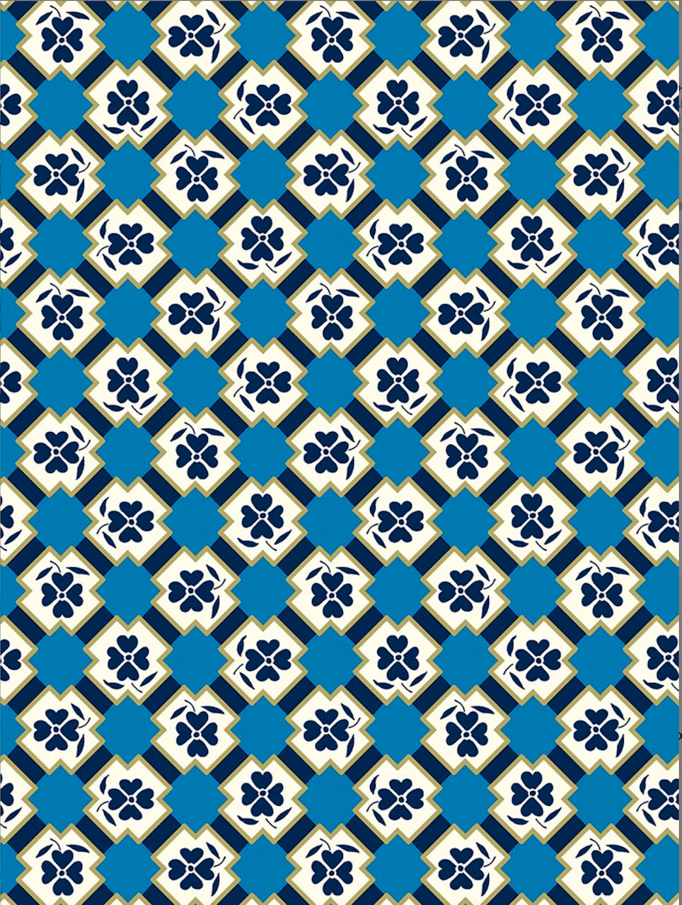 Remy Ezra Blue - Liberty of London Cotton Tana Lawn - Half Yard