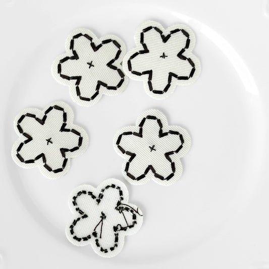 Ribbed Flower Applique