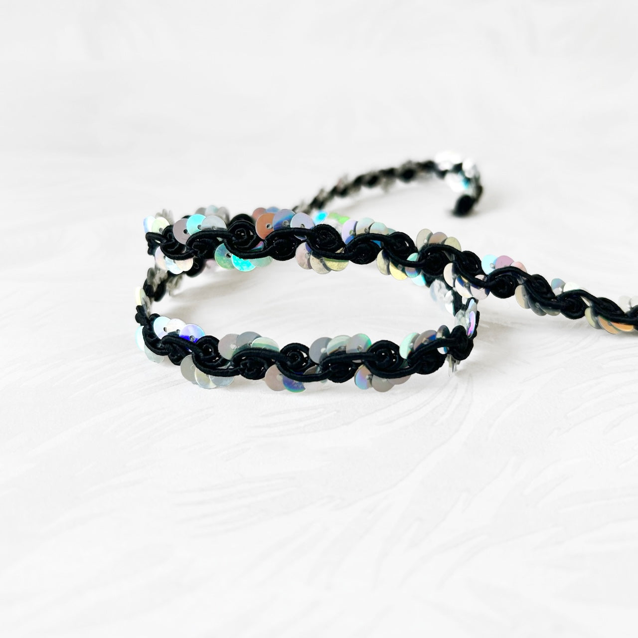 Sequin Scroll Braid - Multiple Colorways