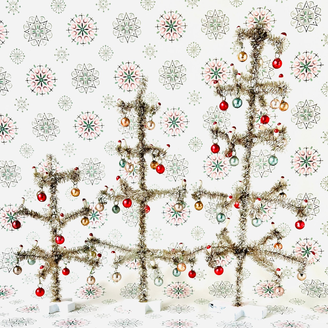 Mini Victorian Tinsel Trees