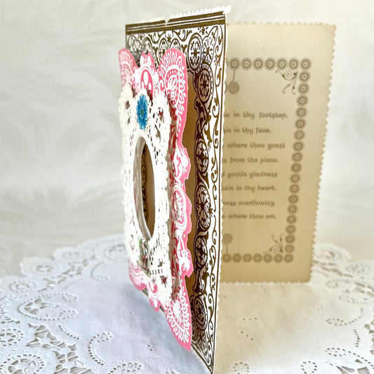 Vintage Valentine 3D Card - Lacey Portrait
