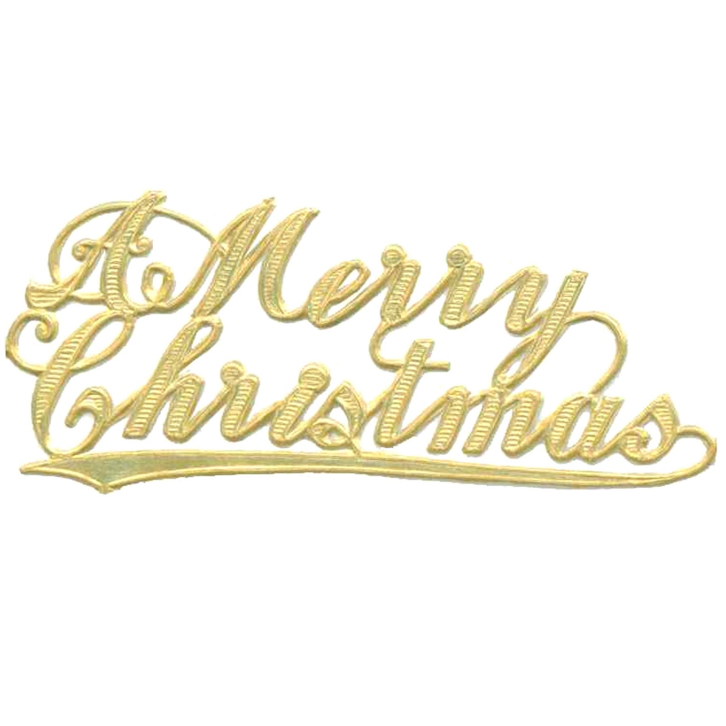 A Merry Christmas - Dresden Die-Cut Phrase - 8 Piece