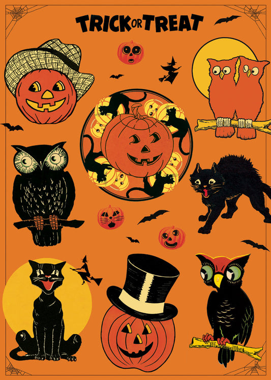 Trick or Treat - Cavallini Wrap & Poster