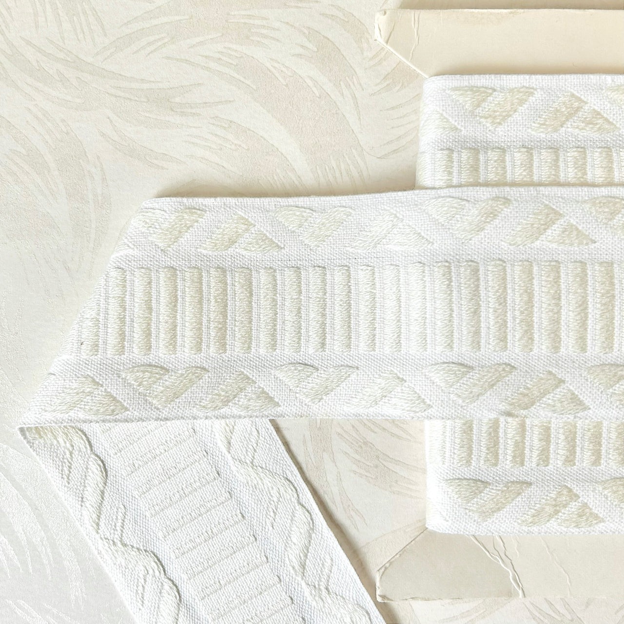 Wide Embroidered Webbing