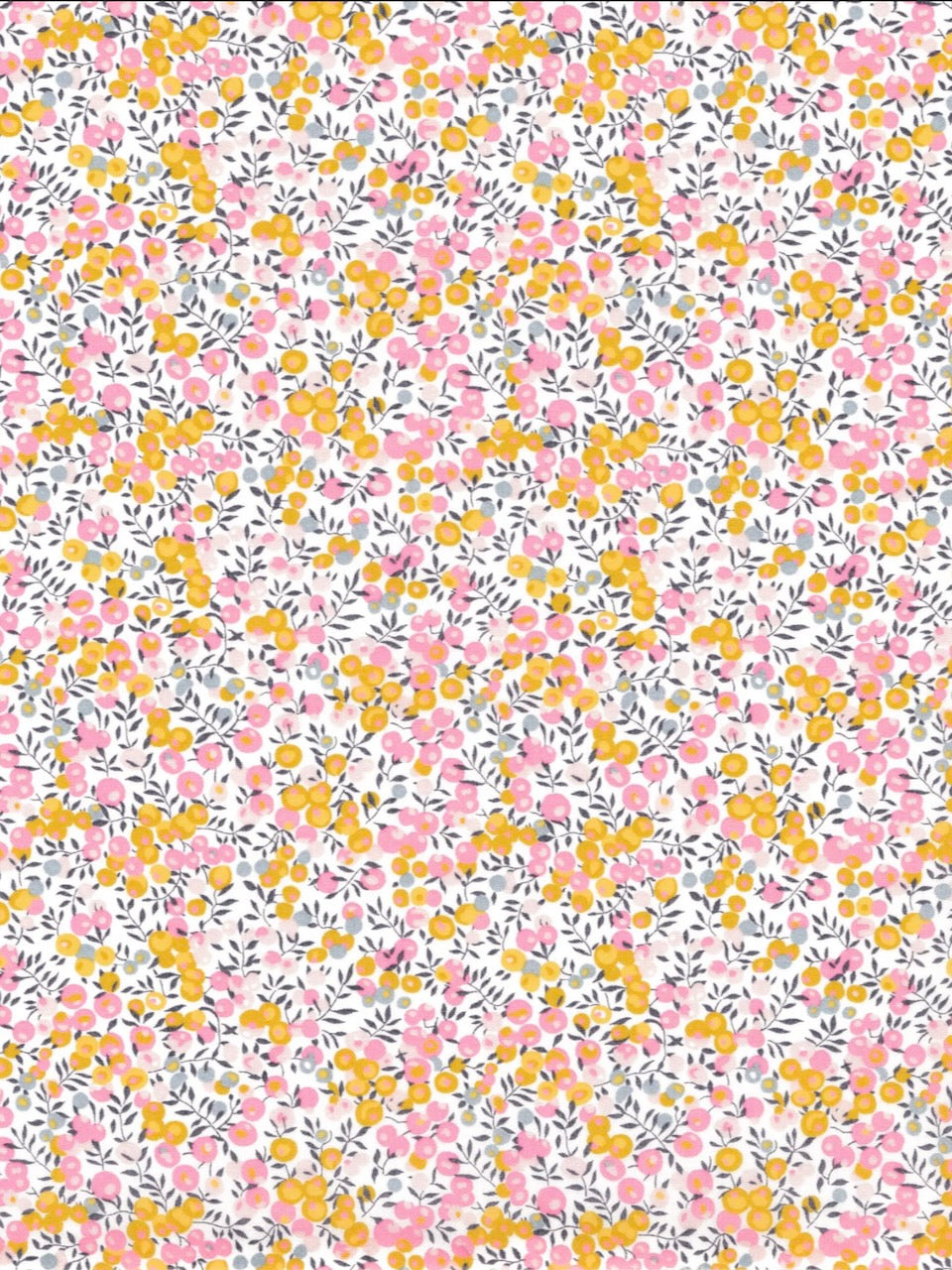 Wiltshire Bud Pink Yellow - Liberty of London Cotton Tana Lawn - Half Yard