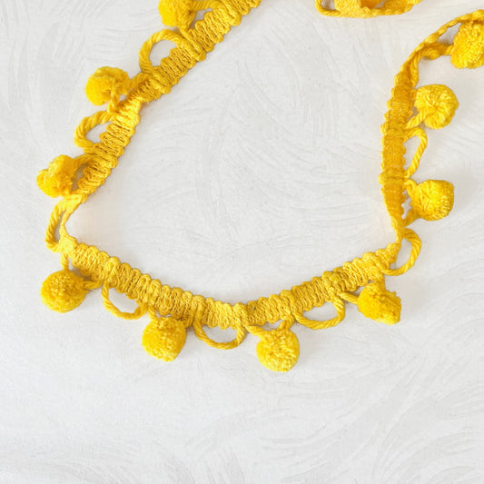 Yellow_Swag_Cotton_Ball_Fringe