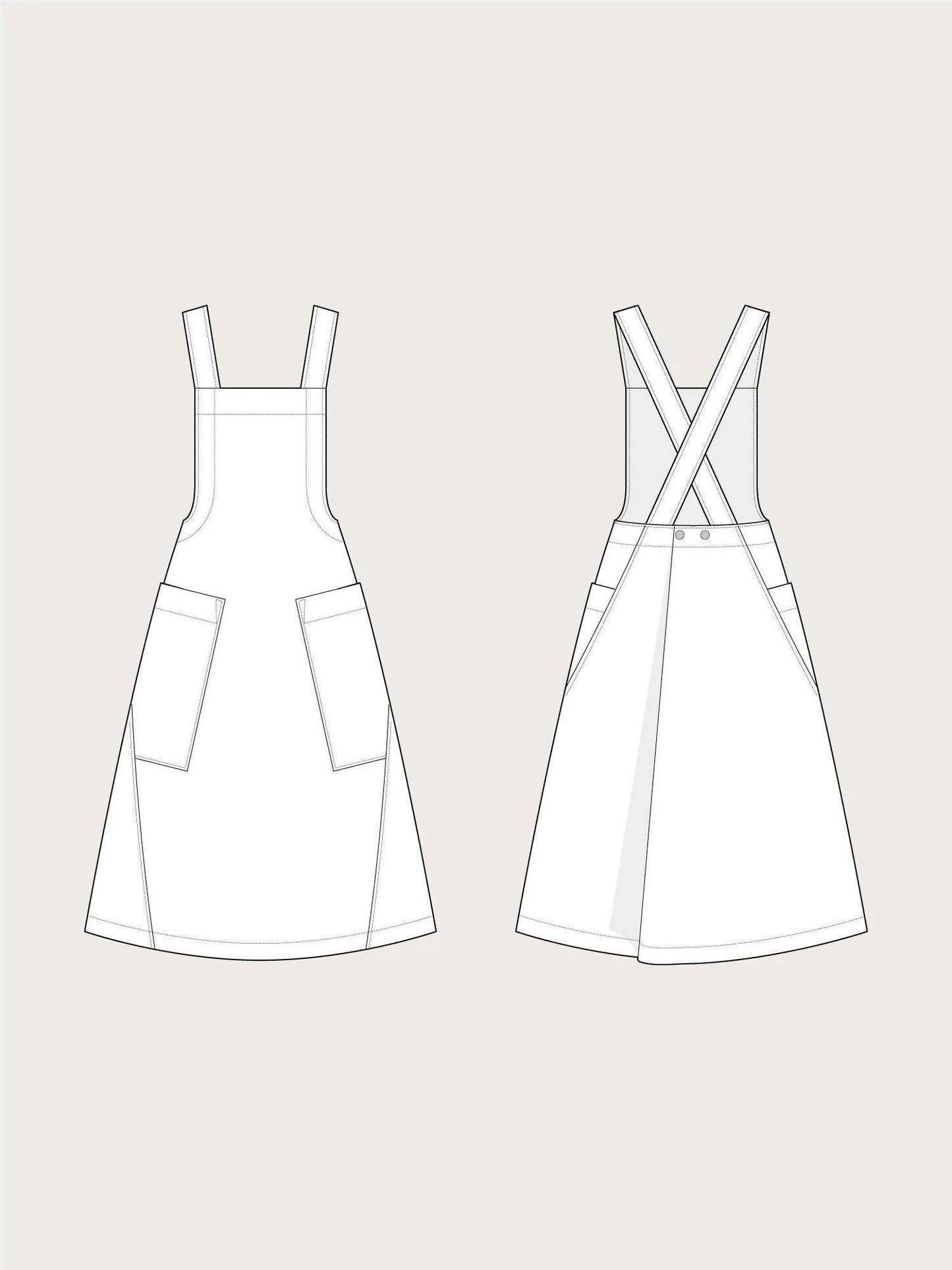 Apron Dress Pattern by The Assembly Line