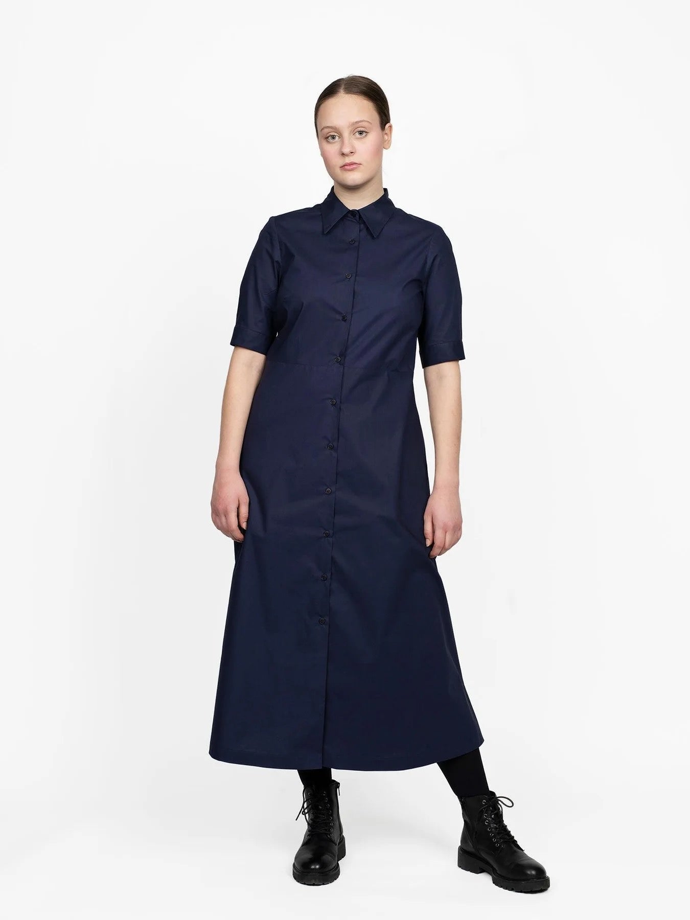 a line shirt dress pattern Multi-Colored Organic Cotton Patchwork & Printed A-Line Summer Shirt Dress by Dash and Dot at Pernia's Pop Up Shop 2026