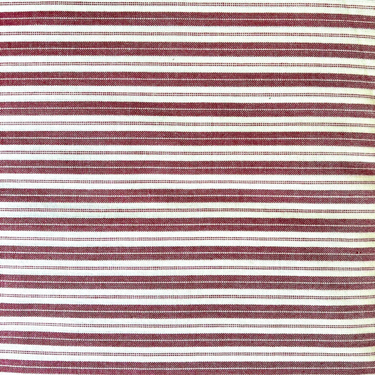 Red Stripes Homespun Fabric by Half Yard
