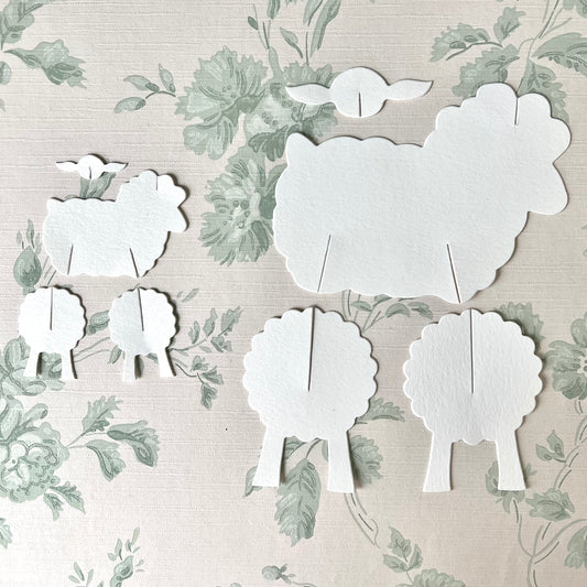 Die-Cut Paper Sheep