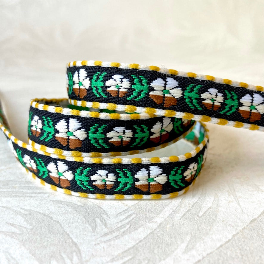 Narrow Floral Dash Jacquard - Multiple Colorways
