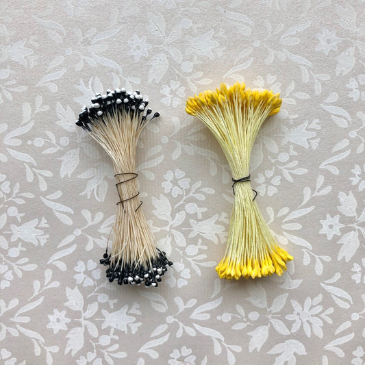 Vintage Flower Stamens, Two Color 2 Pack