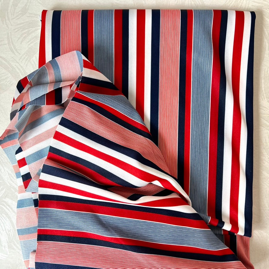 Striped Jersey Knit Fabric