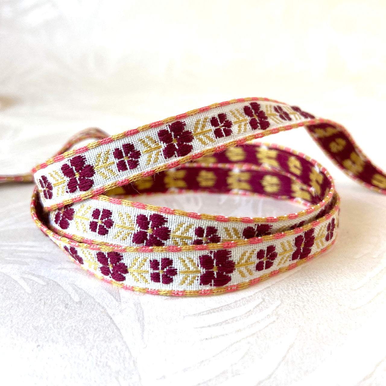 Narrow Floral Dash Jacquard - Multiple Colorways