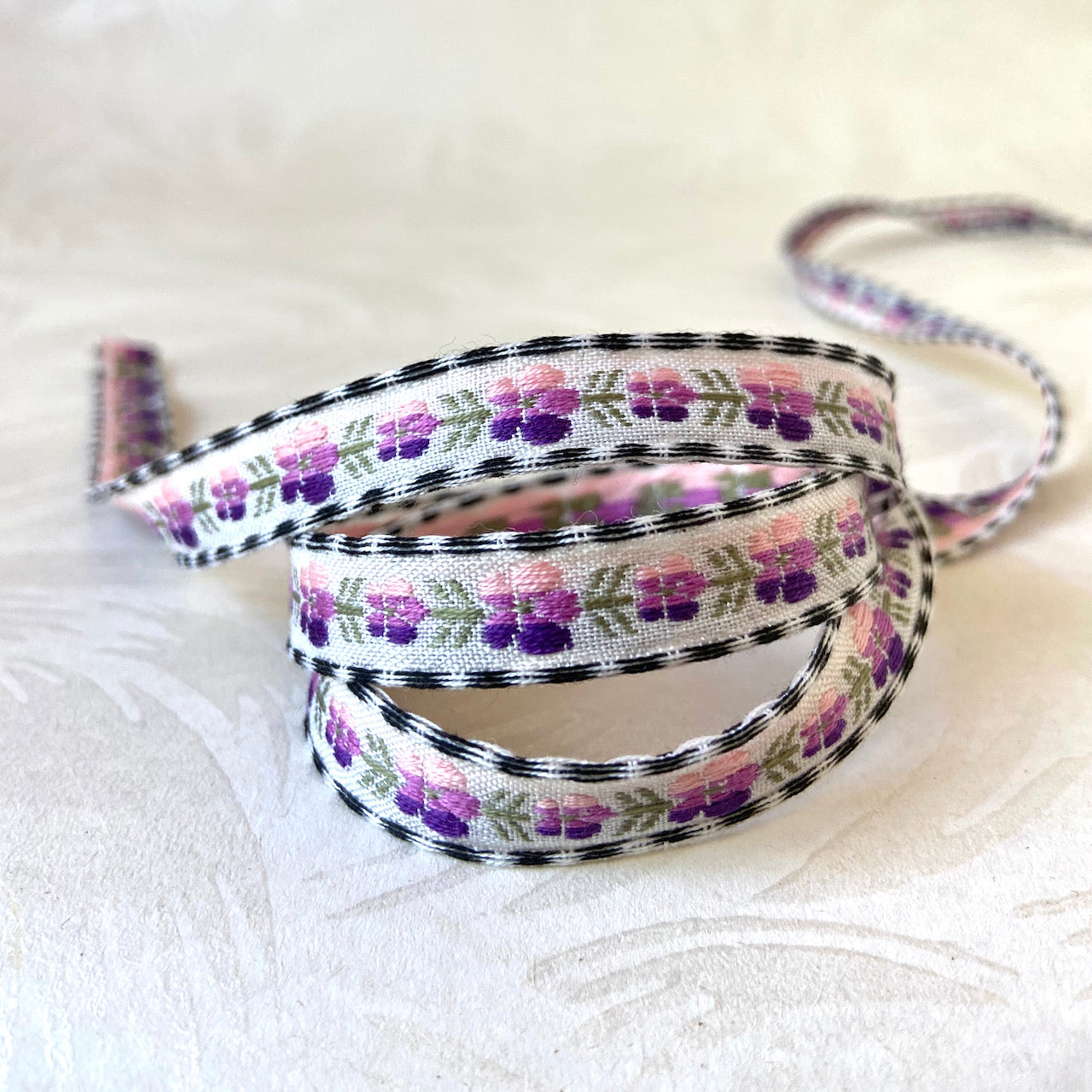 Narrow Floral Dash Jacquard - Multiple Colorways