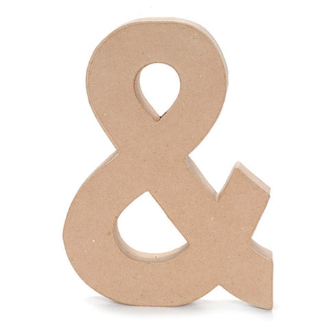 Kraft Paper Maché Ampersand