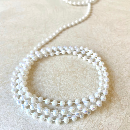 Round Iridescent Faux Pearls 4mm - Multiple Colorways