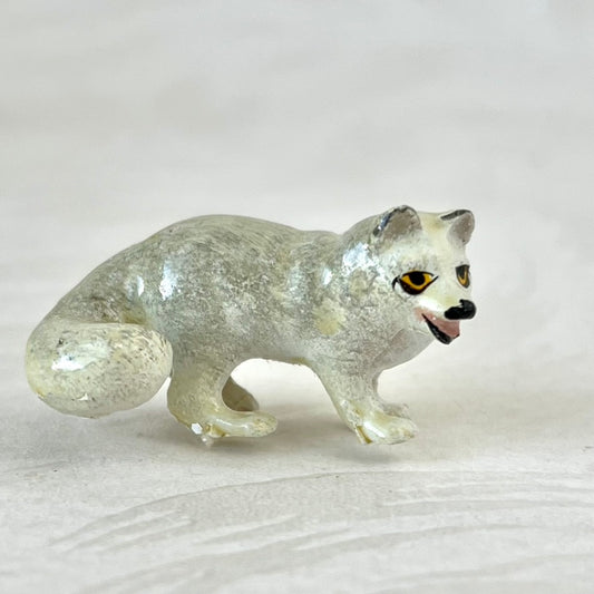 Miniature Winter Fox Figurine