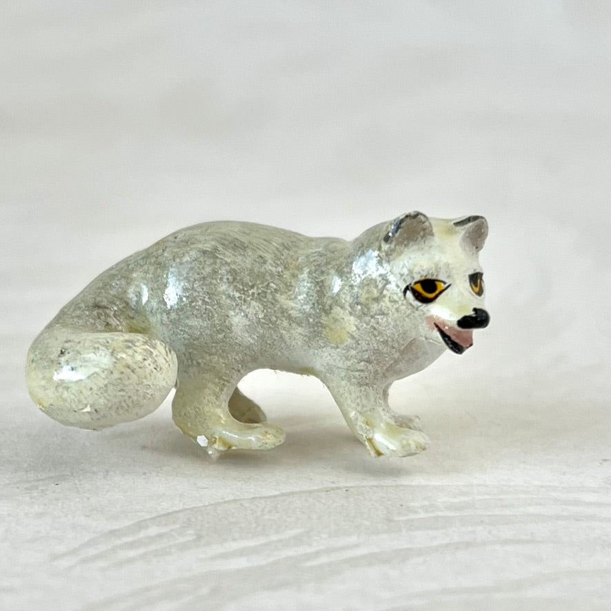 Miniature Winter Fox Figurine
