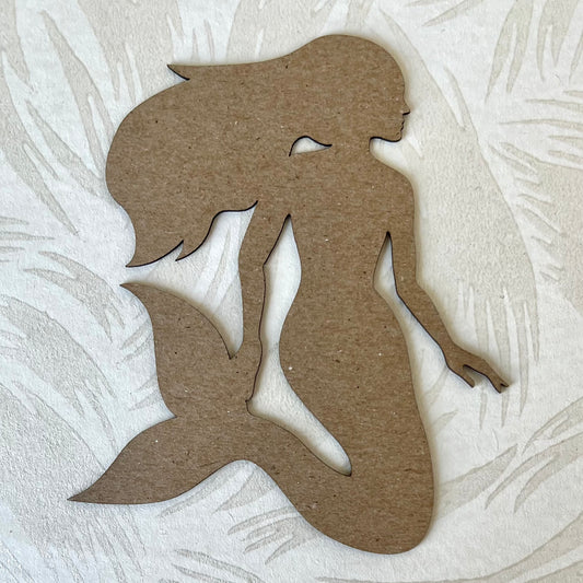 Die-Cut Chipboard Mermaid - 4 Pieces