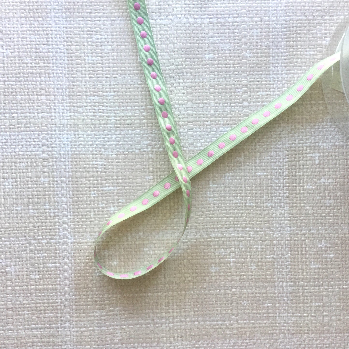 Woven Dots in a Row Ribbon - Multiple Colorways
