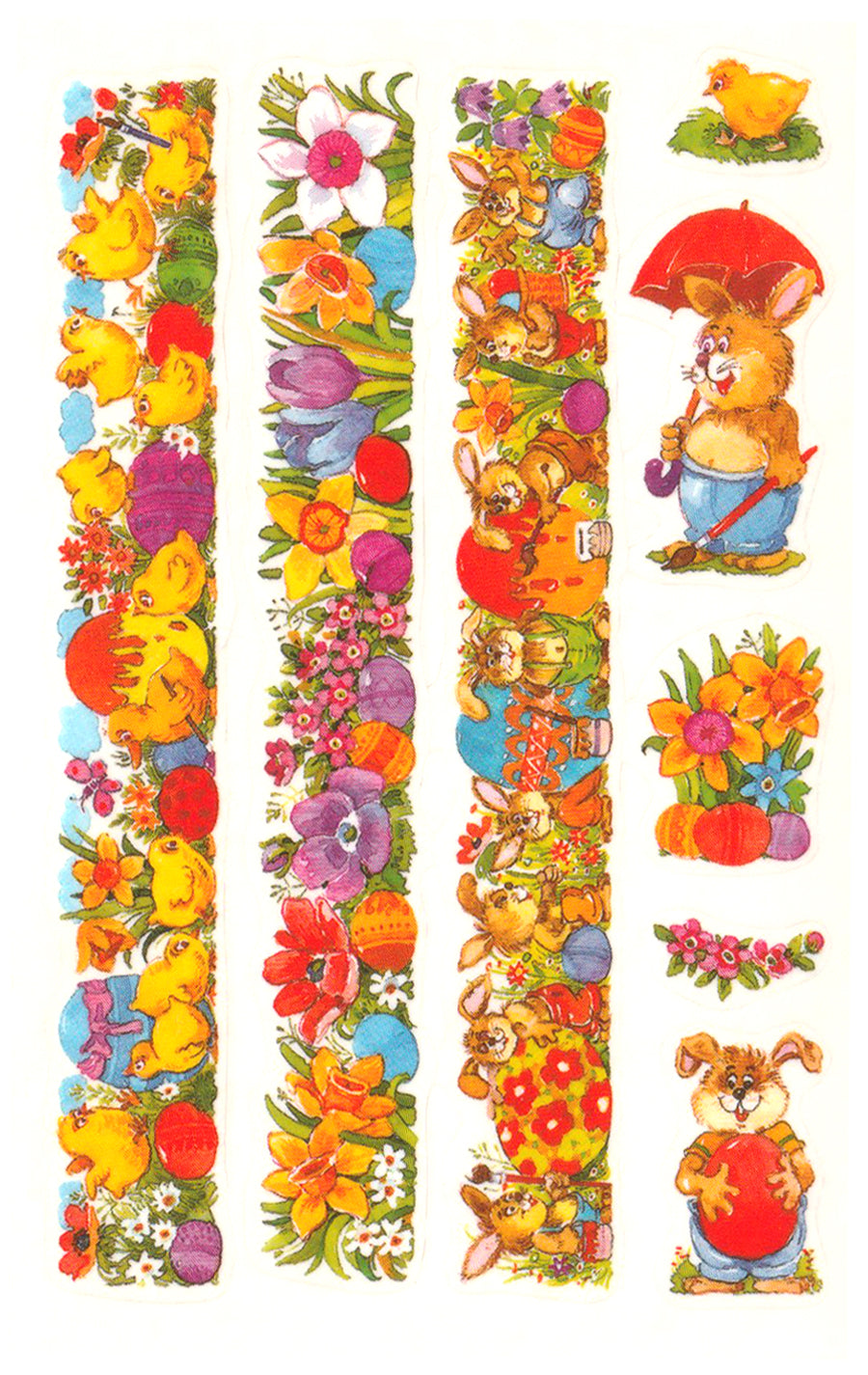 Egg Decorating Rabits & Chicks - Stickers