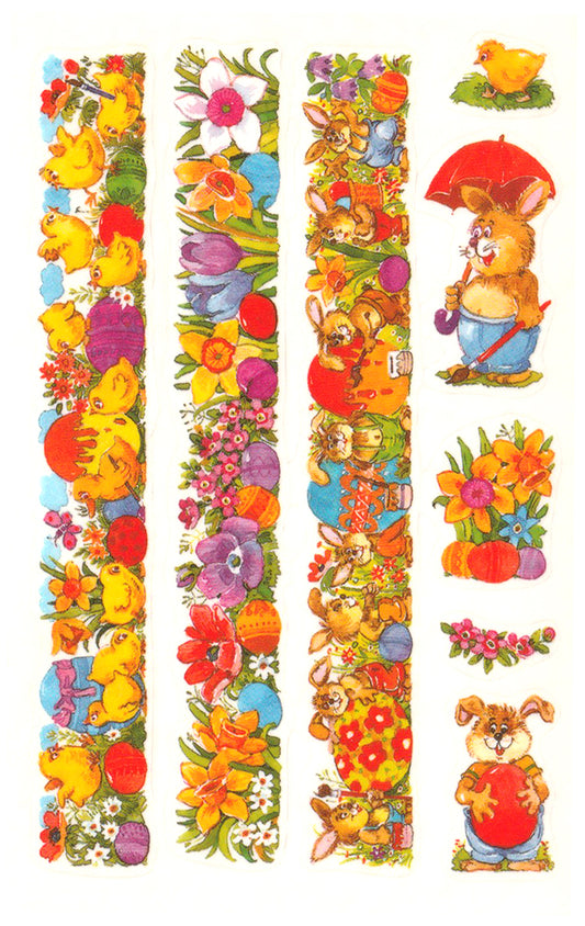 Egg Decorating Rabits & Chicks - Stickers