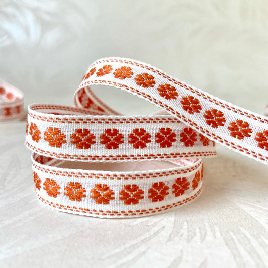 Floral Jacquard Cotton Tape