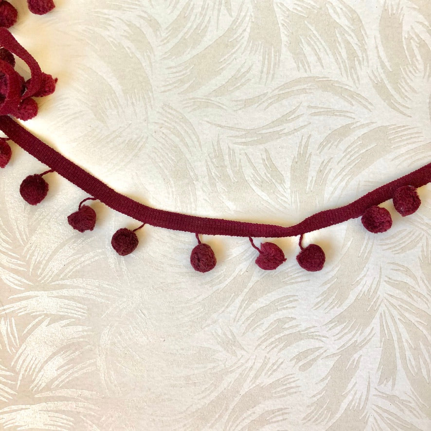 Vintage Cotton Ball Fringe - Multiple Colors