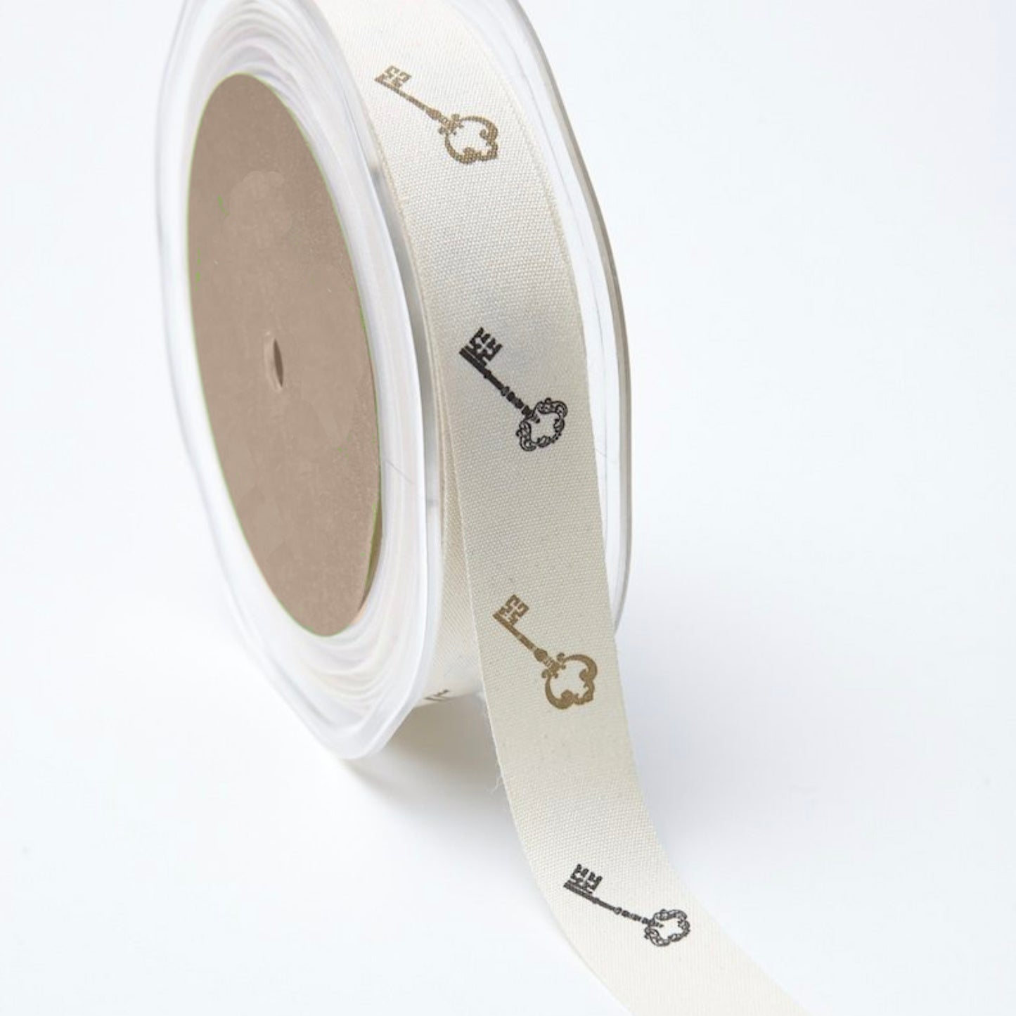 Vintage Keys - Natural Cotton Icon Ribbons