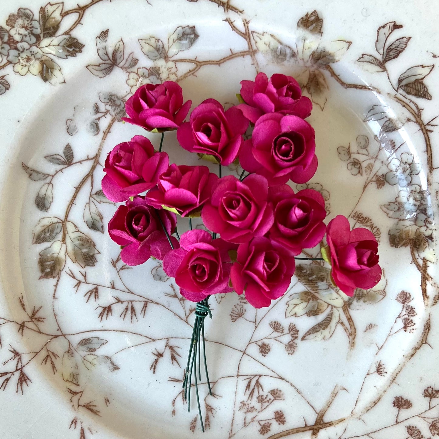 A Dozen Tiny Paper Roses