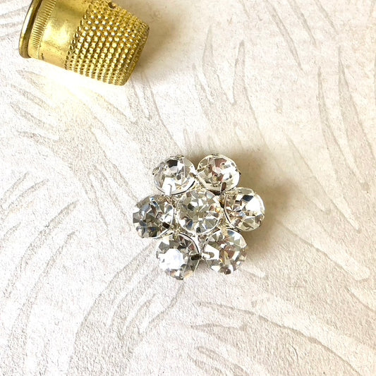 Rhinestone Crystal Buttons - Vintage