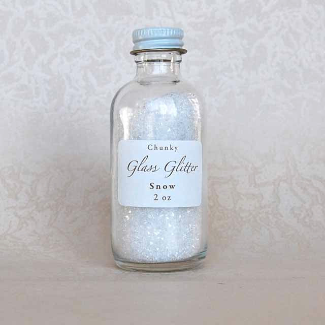 Snow White Glass Glitter