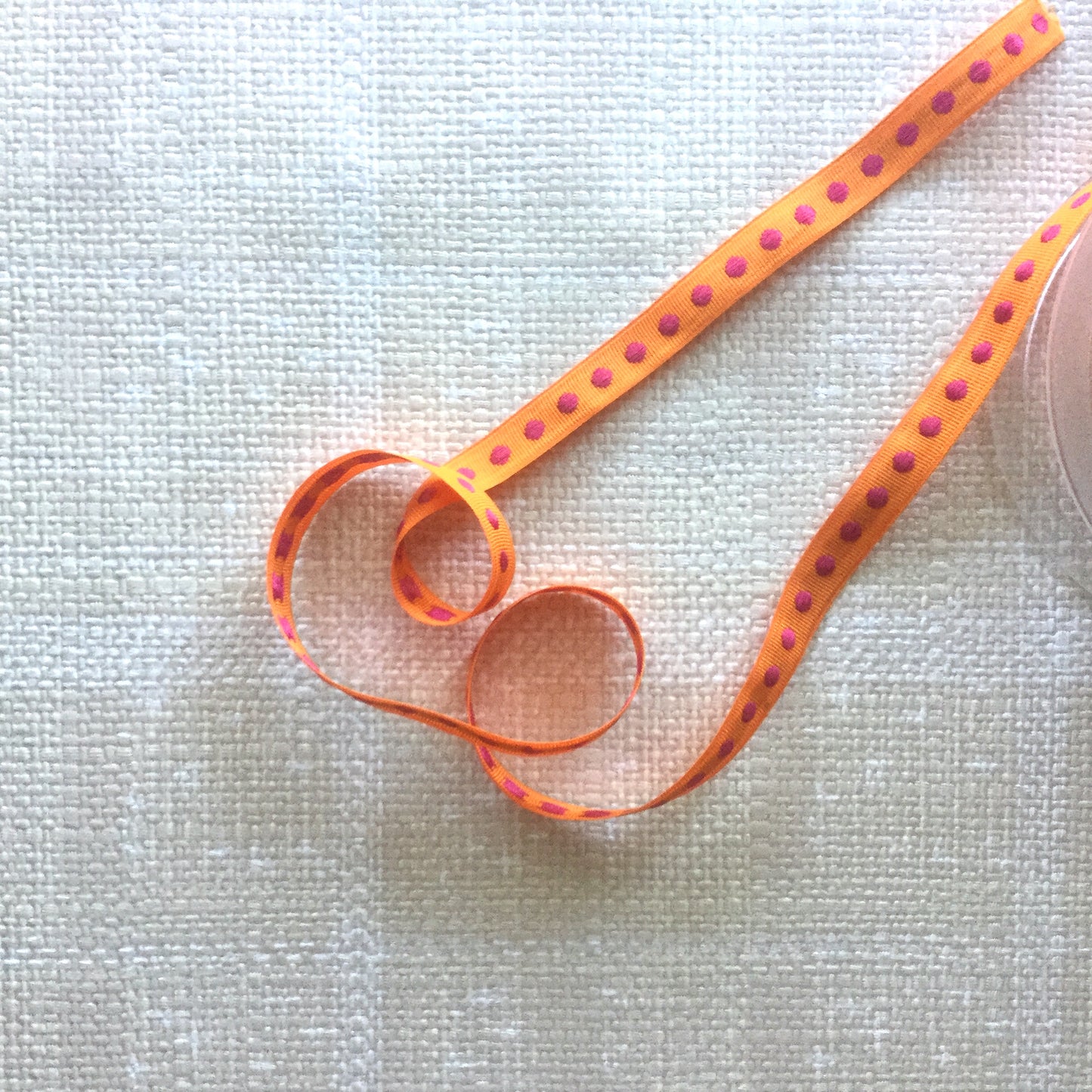 Woven Dots in a Row Ribbon - Multiple Colorways