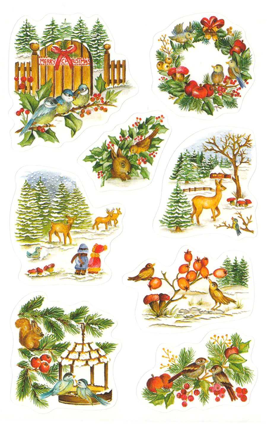 Christmas Nature Scenes - Stickers – Rose Mille christmas-nature-scenes-stickers-rose-mille