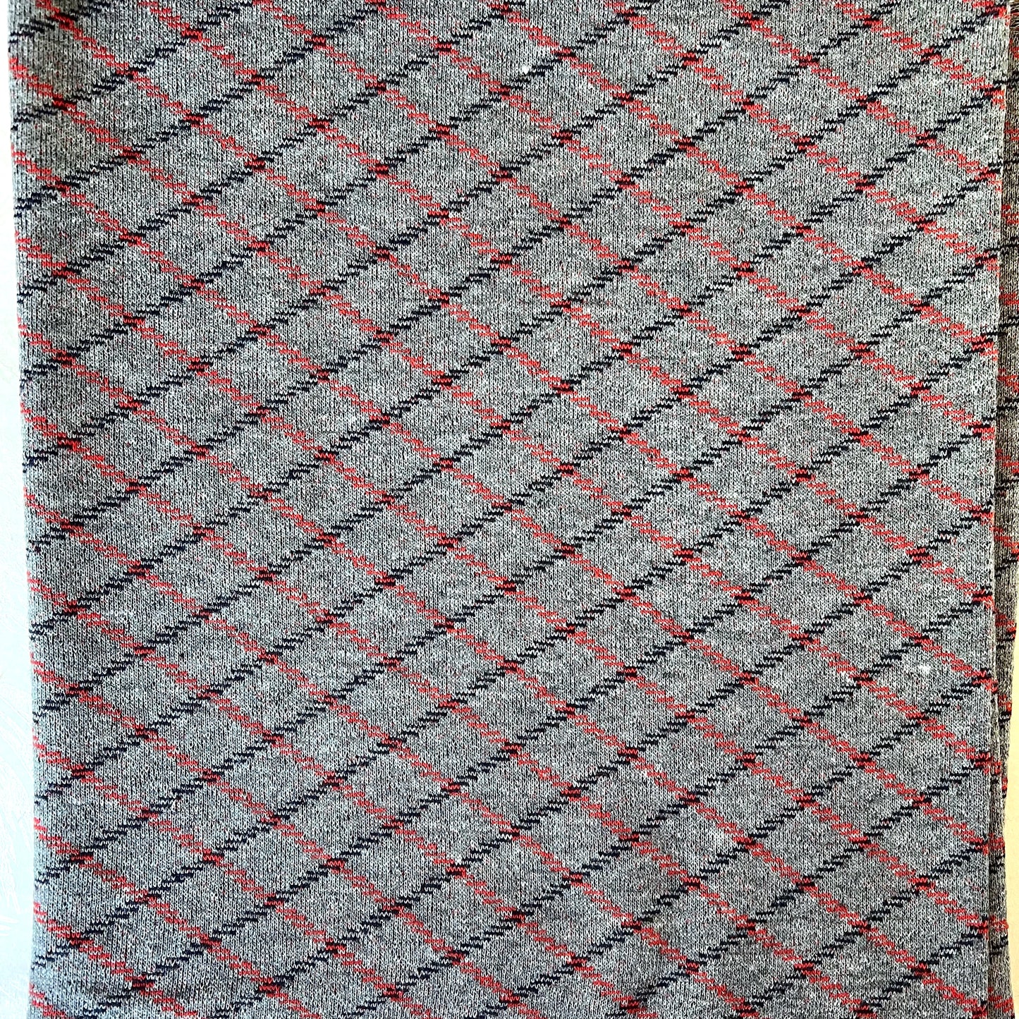 Diamond Plaid Double-Knit Fabric