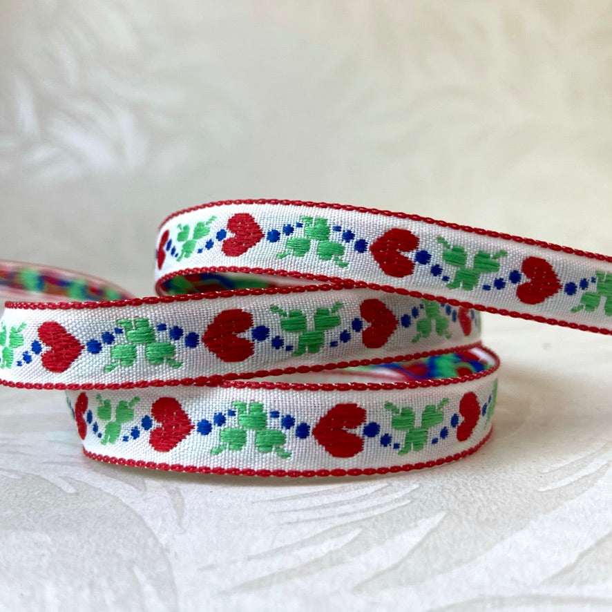 Narrow Hearts on the Side Jacquard - Multiple Colorways