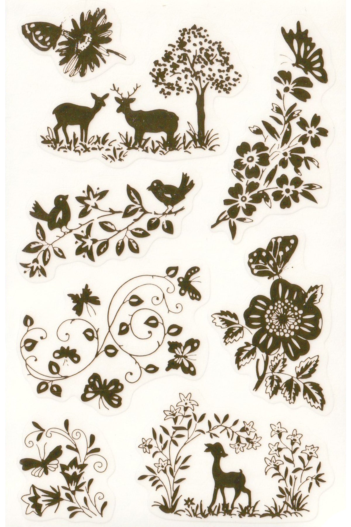 Metallic Gold Woodland Creatures and Fauna