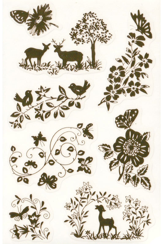 Metallic Gold Woodland Creatures and Fauna