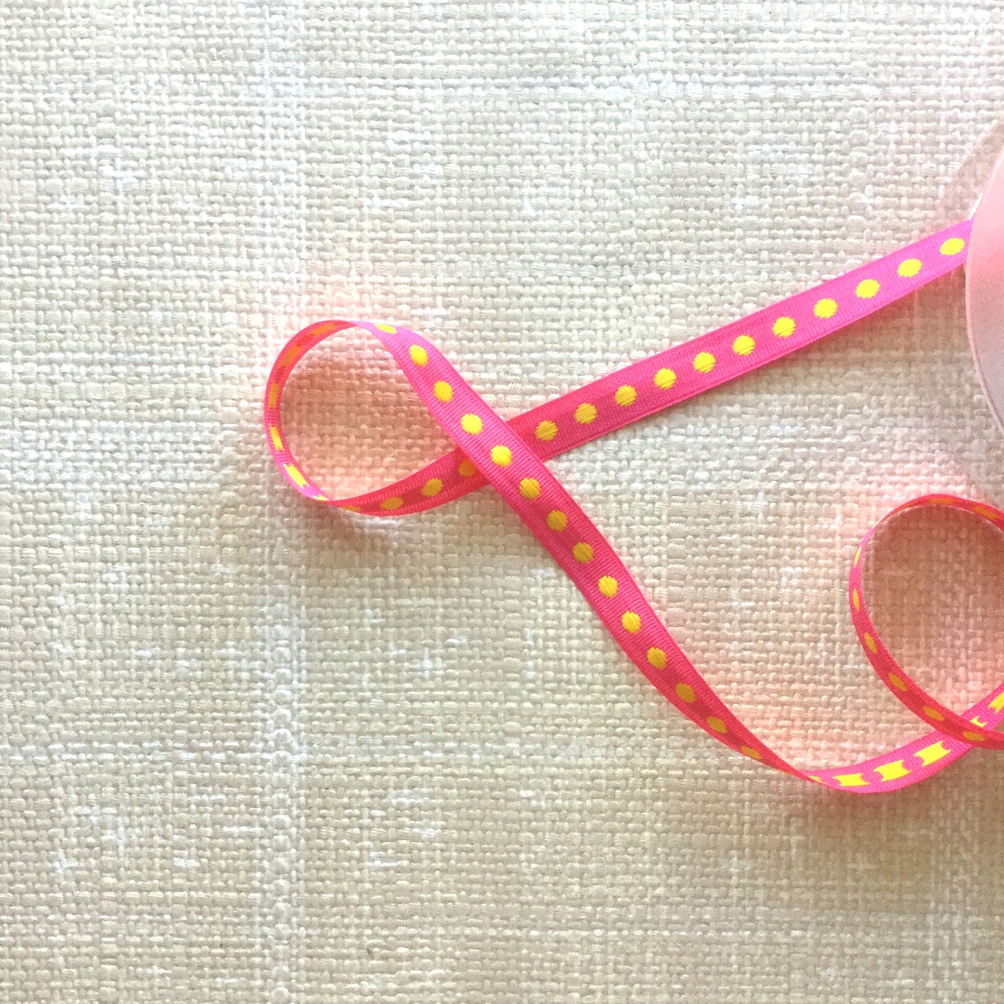 Woven Dots in a Row Ribbon - Multiple Colorways