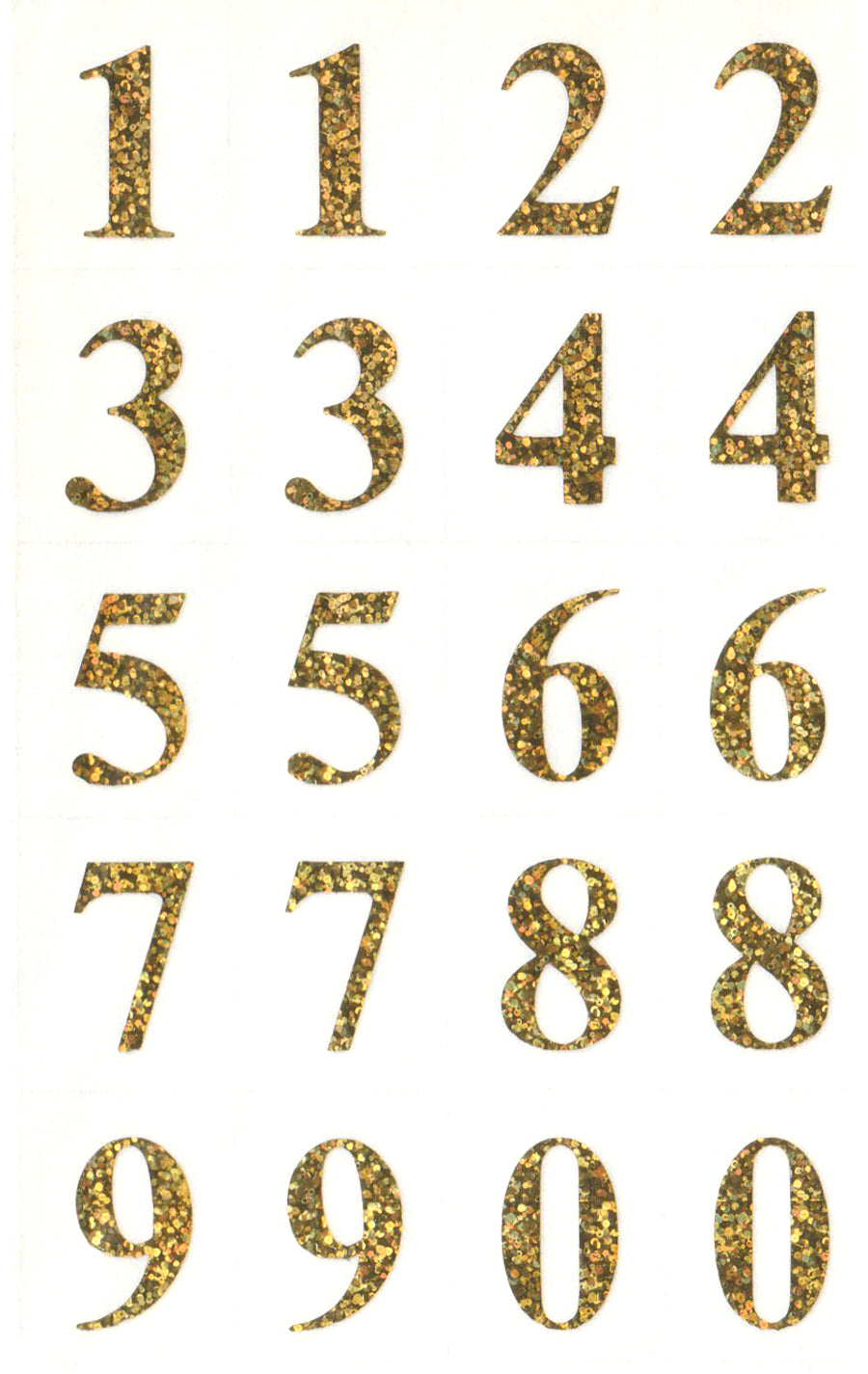 Gold Hologram Numbers - Stickers – Rose Mille